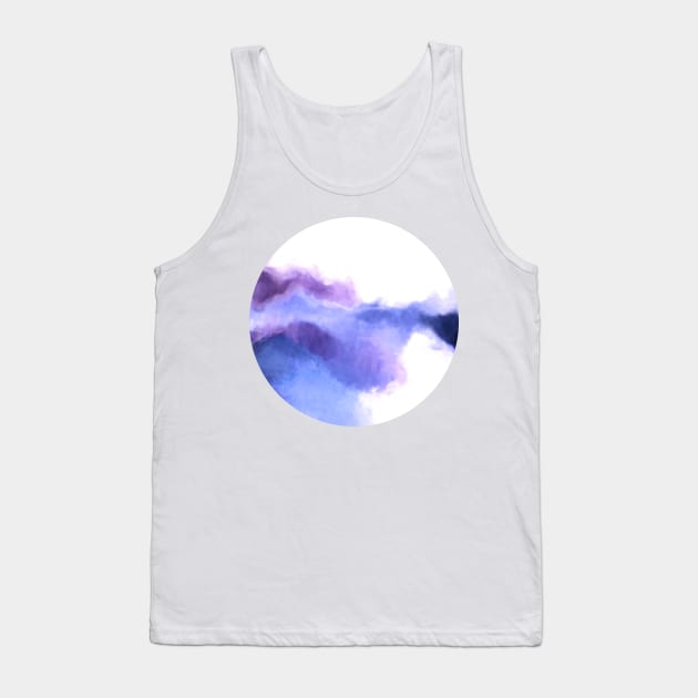 Purple Sky, White Light - abstract Tank Top by micklyn